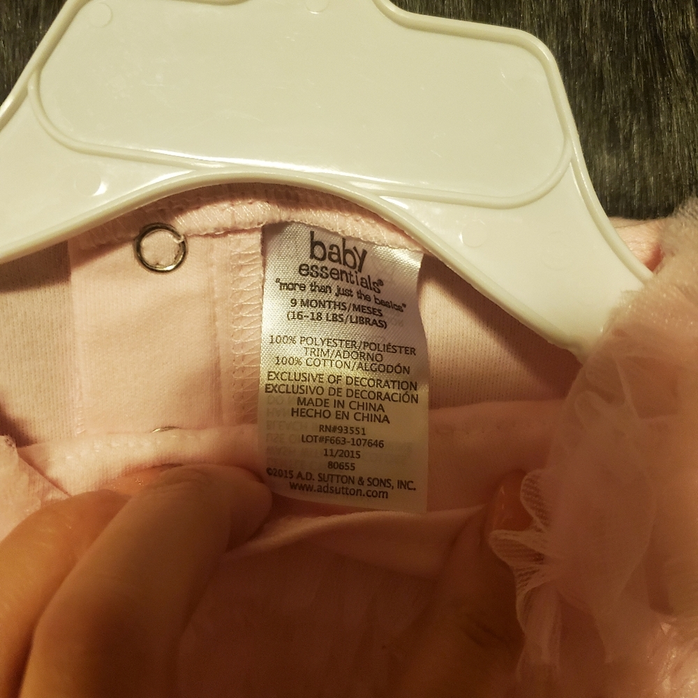 Lace baby girl onesie